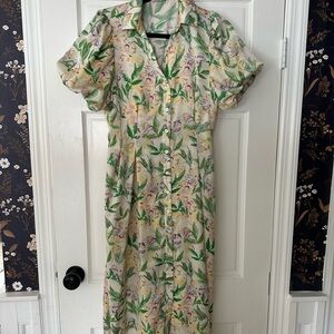 Floral Button-Up Dress